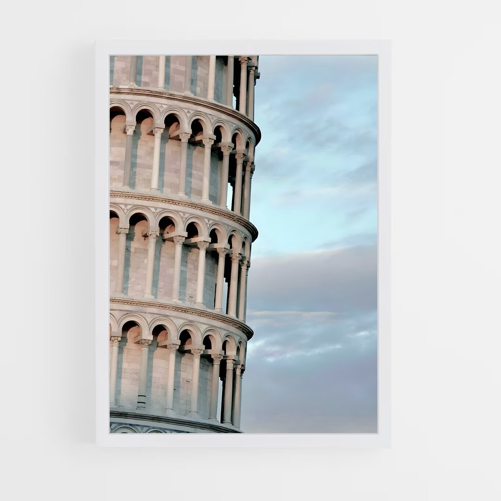 ap-leaning tower pisa-14 cadre Blanc