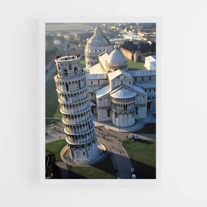 ap-leaning tower pisa-7 cadre Blanc