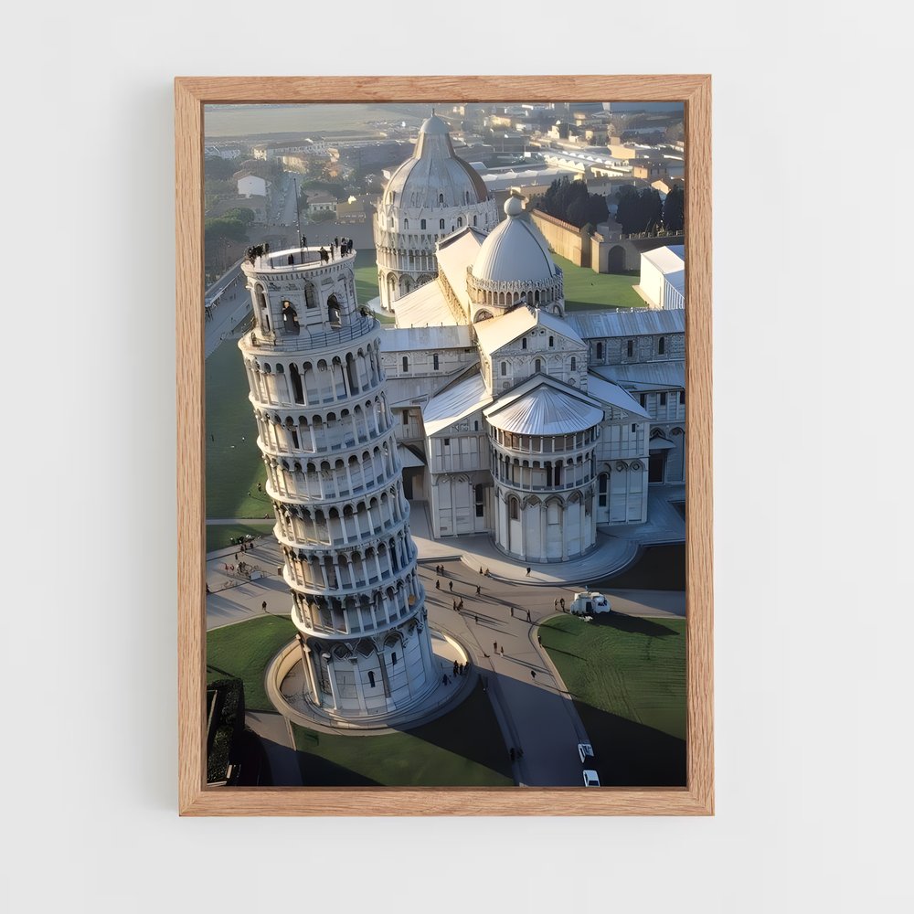 ap-leaning tower pisa-7 cadre Bois clair