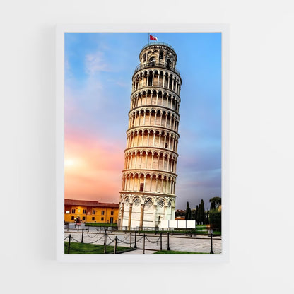 ap-leaning tower pisa-8 cadre Blanc