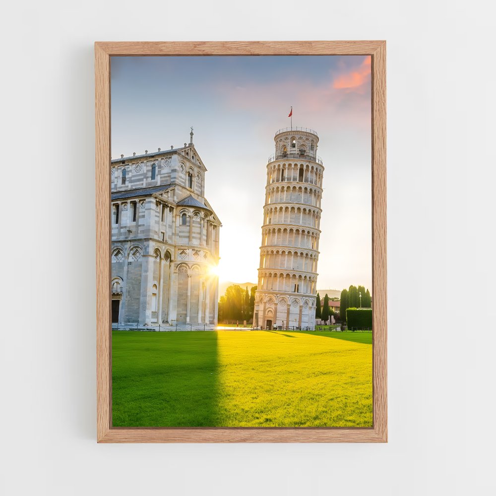 ap-leaning tower pisa-9 cadre Bois clair