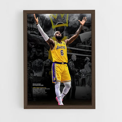 ap-lebron james-3 cadre Bois foncé