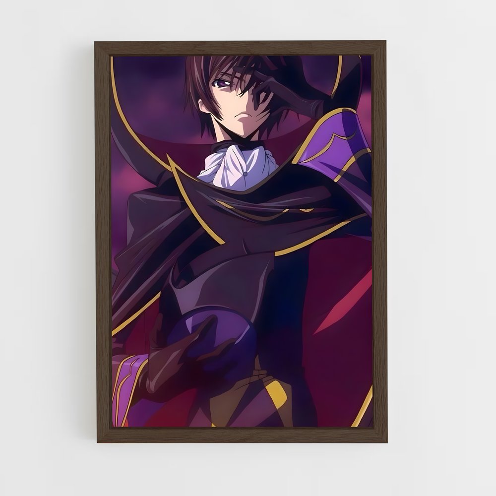 ap-lelouch lamperouge-5 cadre Bois foncé
