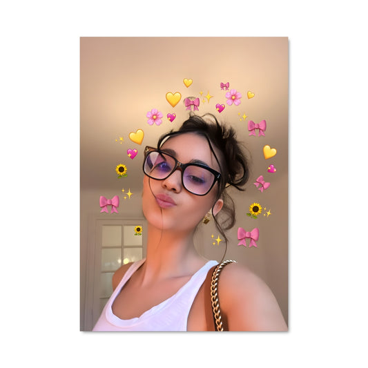 Poster Fleurs et Lunettes