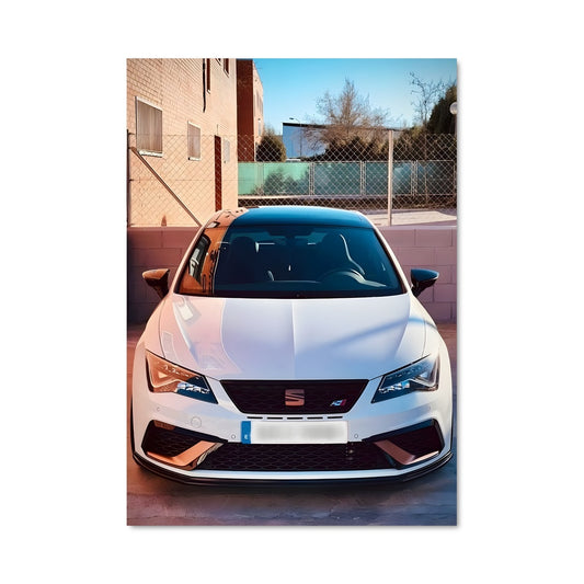 Poster Leon en Blanc