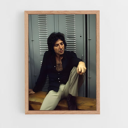 ap-leonard cohen-2 cadre Bois clair
