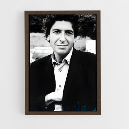 ap-leonard cohen-3 cadre Bois foncé