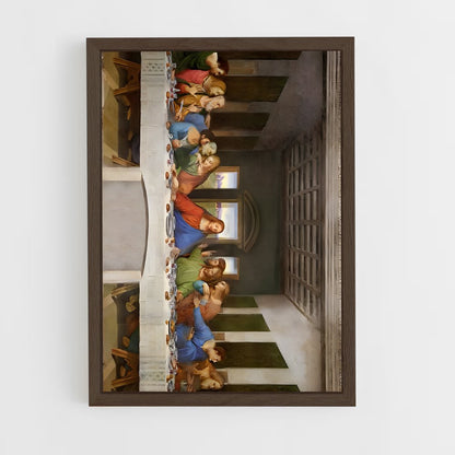 ap-leonardo da vinci-6 cadre Bois foncé