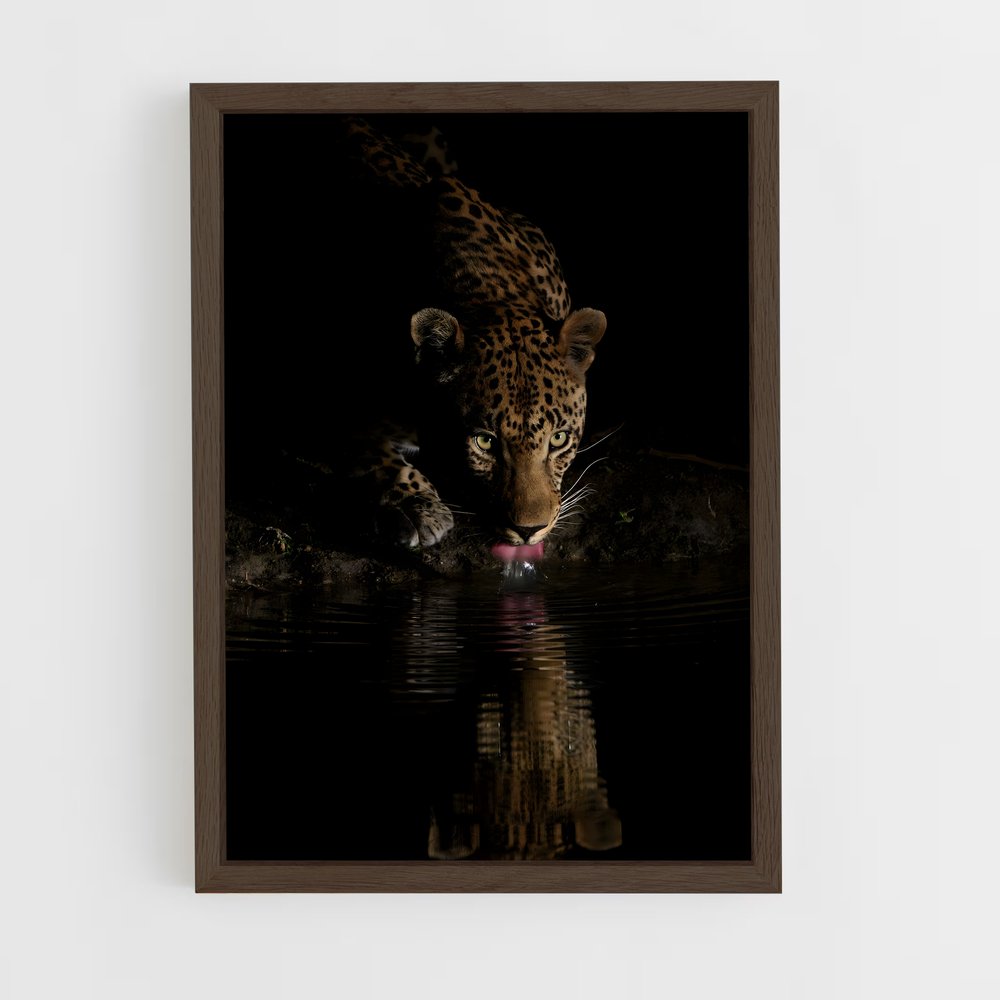 ap-leopard-10 cadre Bois foncé