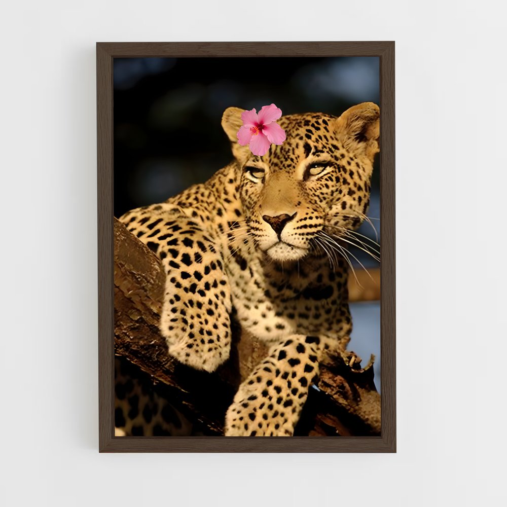 ap-leopard-6 cadre Bois foncé