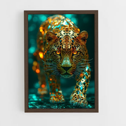 ap-leopard-7 cadre Bois foncé