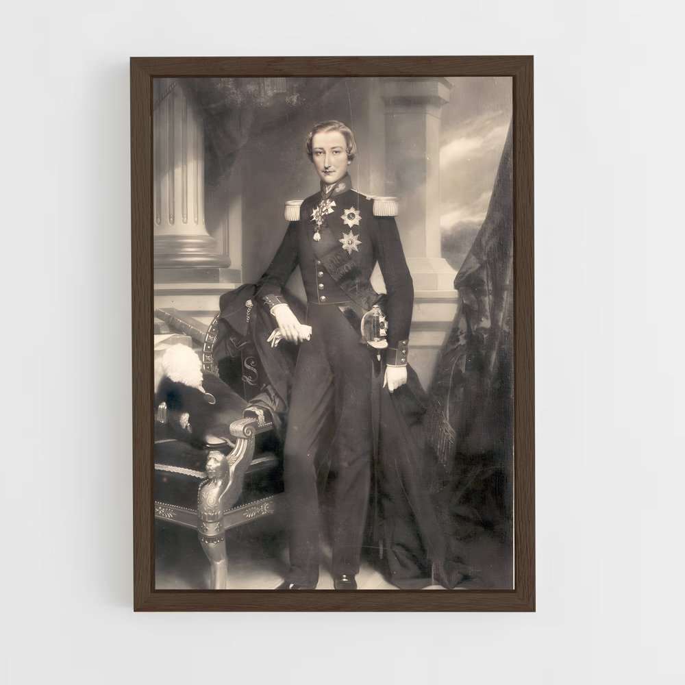 ap-leopold ii-3 cadre Bois foncé