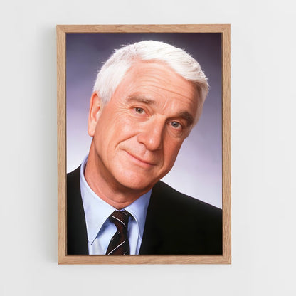 ap-leslie nielsen-1 cadre Bois clair