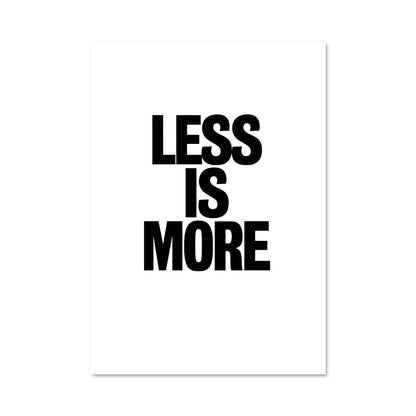 Poster Less is more 26798