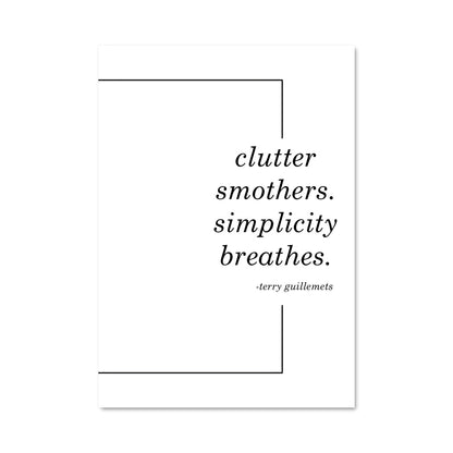 Poster Minimaliste en Équilibre