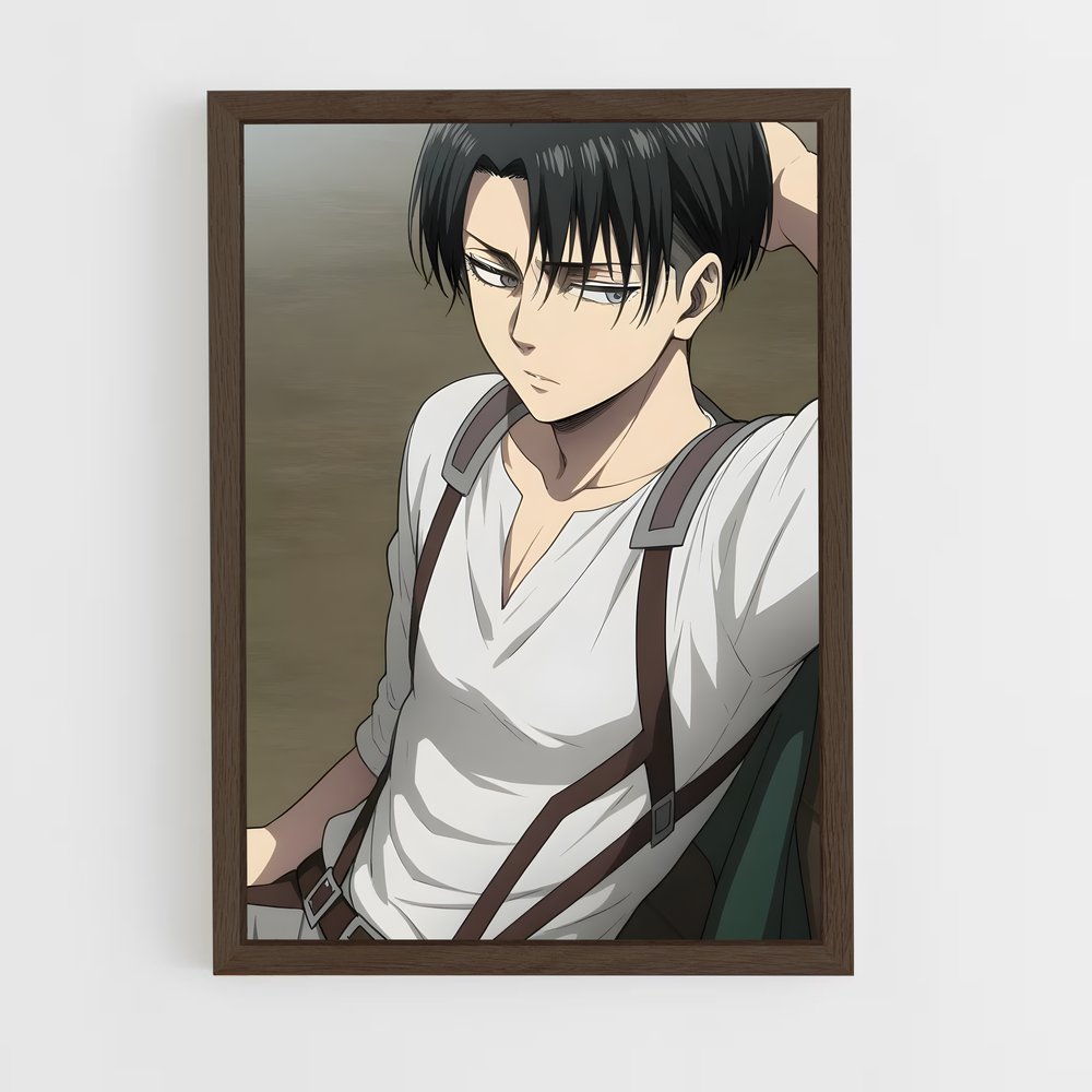 ap-levi ackerman-7 cadre Bois foncé