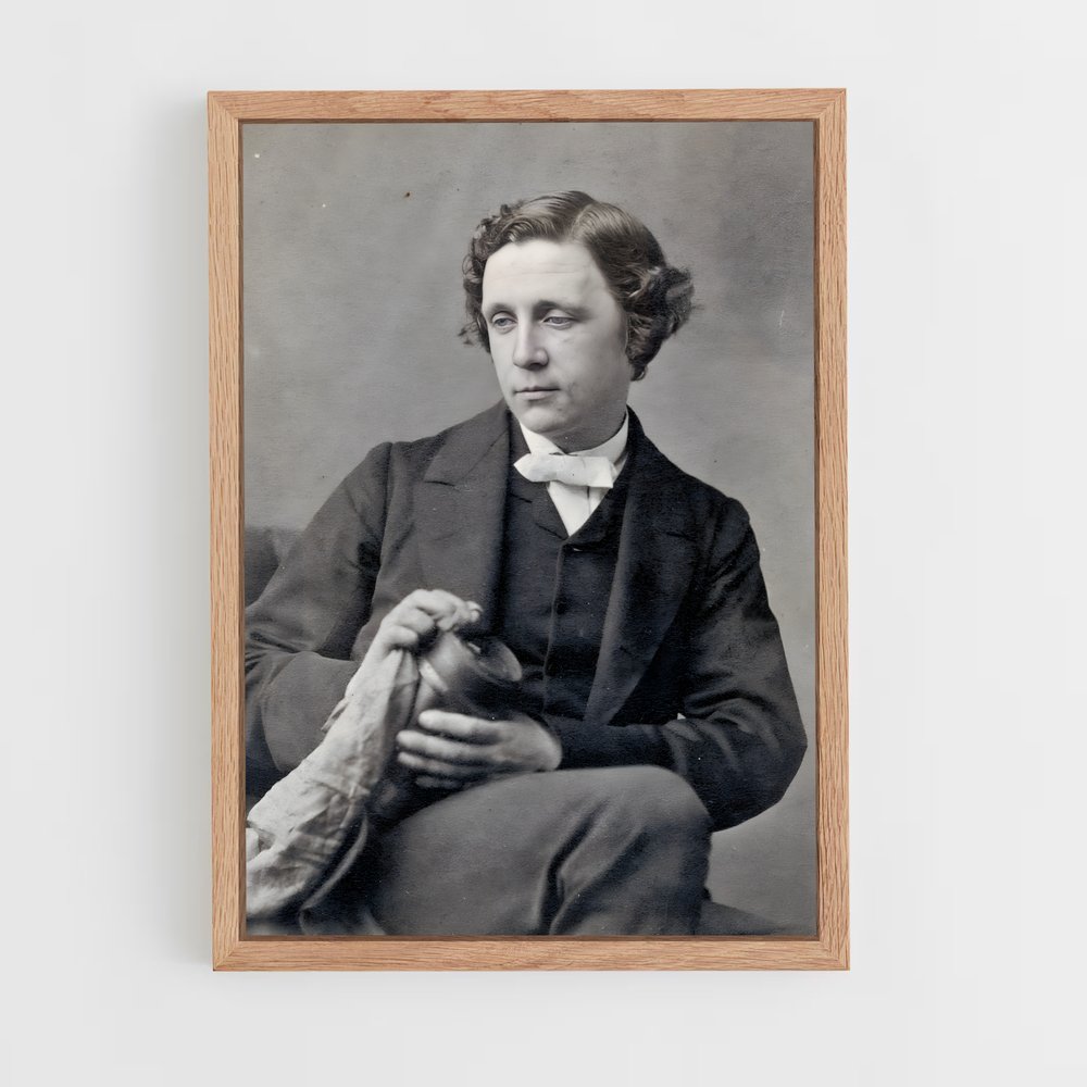ap-lewis carroll-1 cadre Bois clair