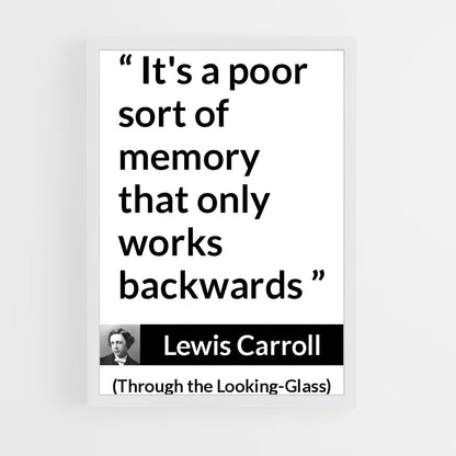 ap-lewis carroll-12 cadre Blanc