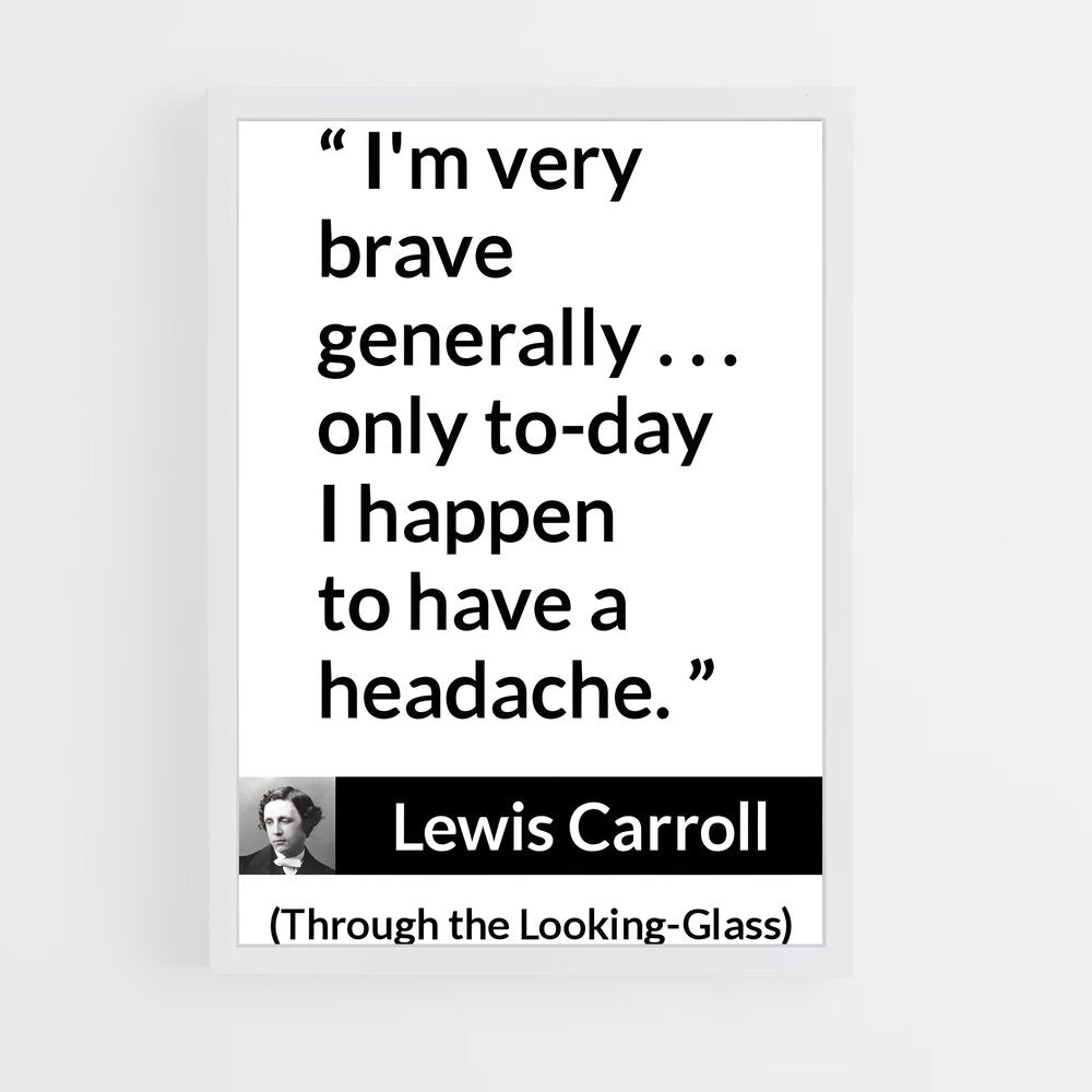 ap-lewis carroll-13 cadre Blanc