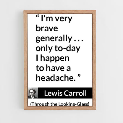 ap-lewis carroll-13 cadre Bois clair