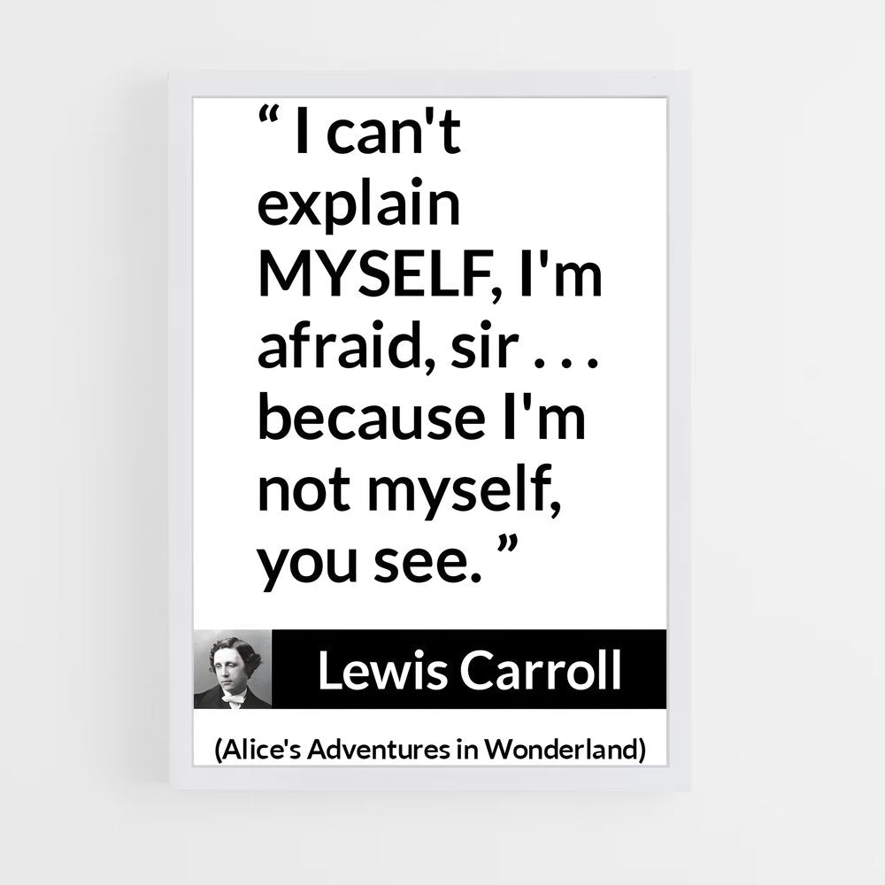 ap-lewis carroll-9 cadre Blanc
