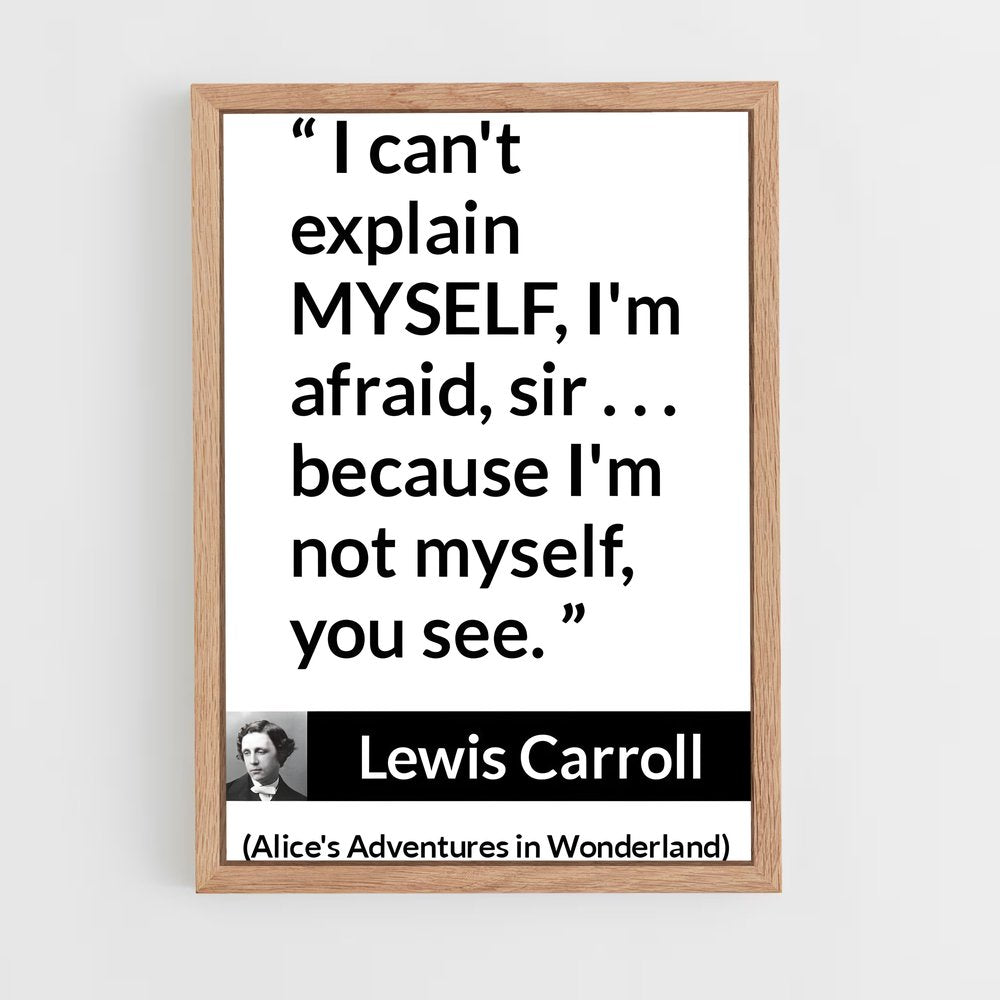 ap-lewis carroll-9 cadre Bois clair