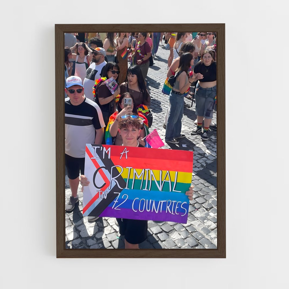 ap-lgbt movement-1 cadre Bois foncé