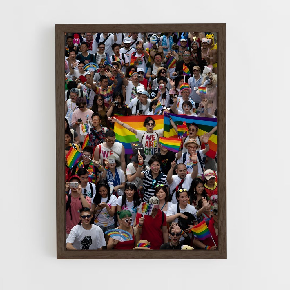 ap-lgbt movement-3 cadre Bois foncé