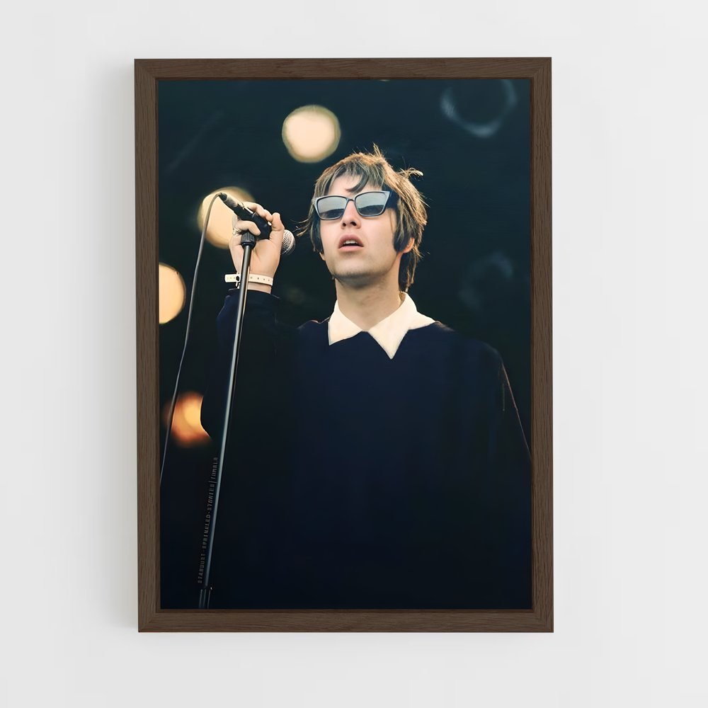 ap-liam gallagher-3 cadre Bois foncé