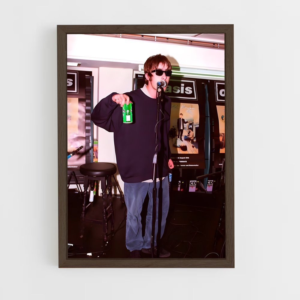 ap-liam gallagher-5 cadre Bois foncé