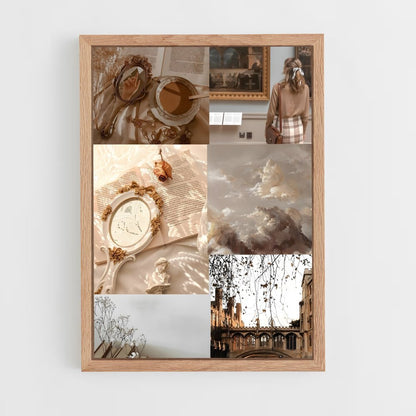 ap-light academia-5 cadre Bois clair