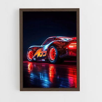 ap-lightning mcqueen-1 cadre Bois foncé