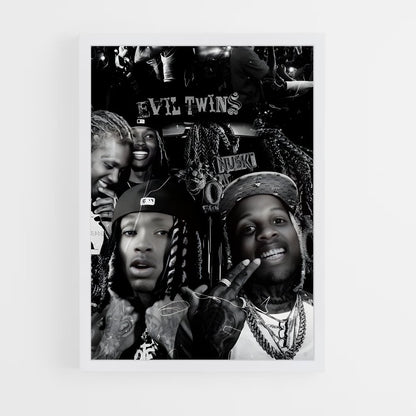 ap-lil durk-3 cadre Blanc