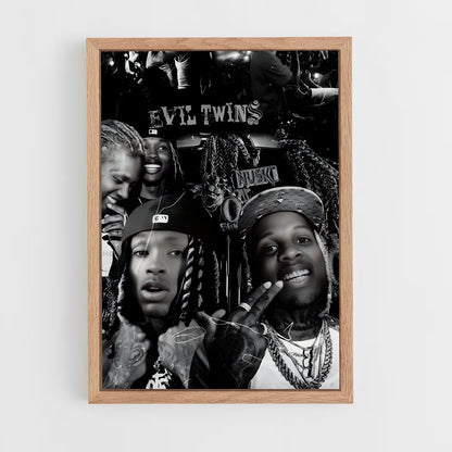 ap-lil durk-3 cadre Bois clair