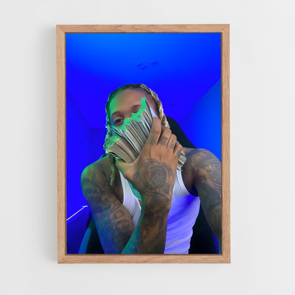 ap-lil durk-5 cadre Bois clair