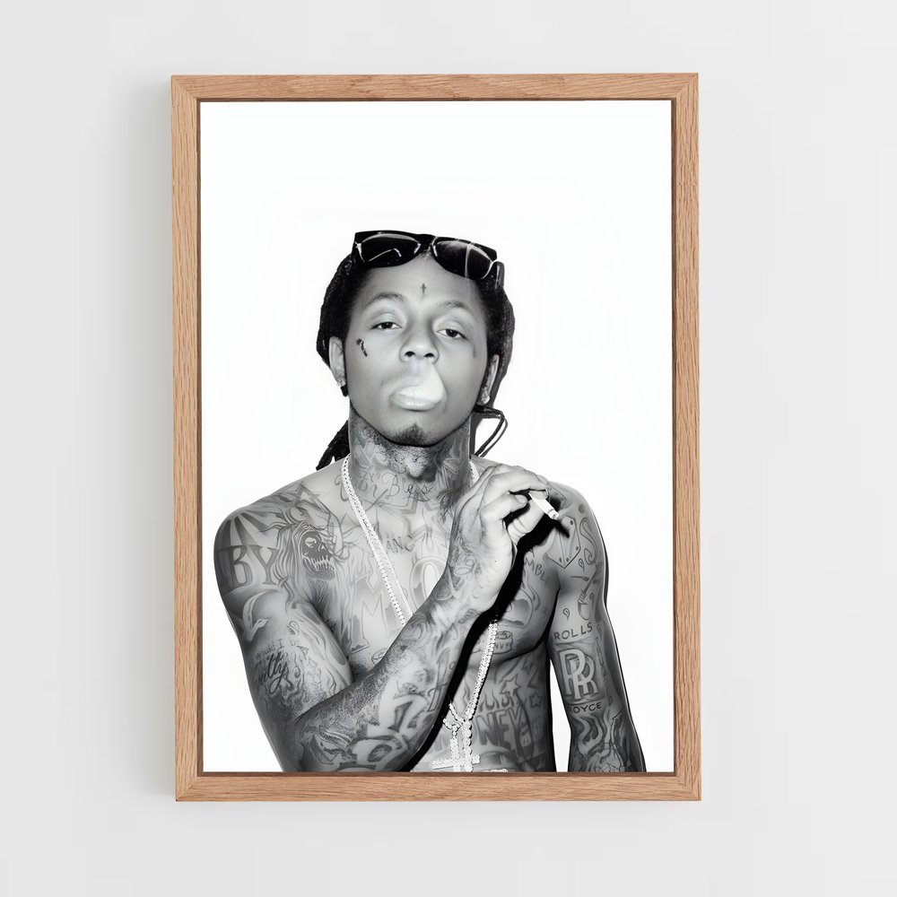 ap-lil wayne-1 cadre Bois clair
