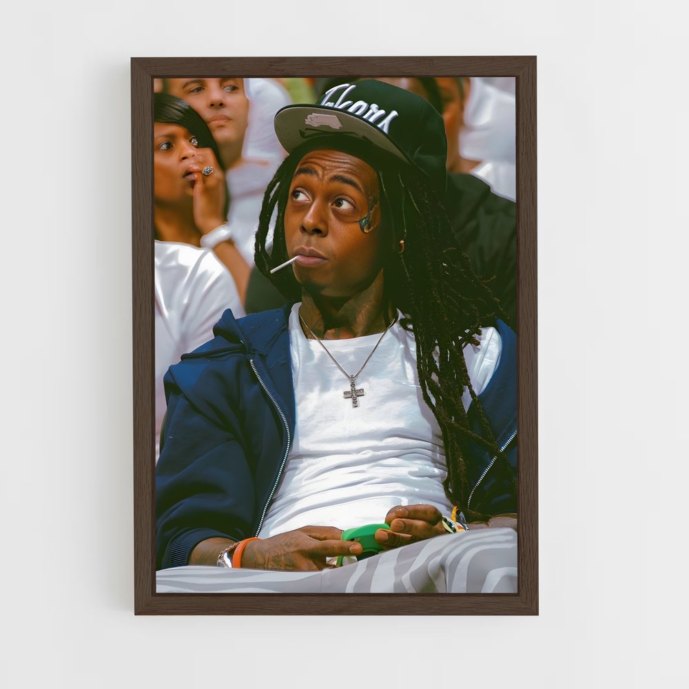 ap-lil wayne-2 cadre Bois foncé