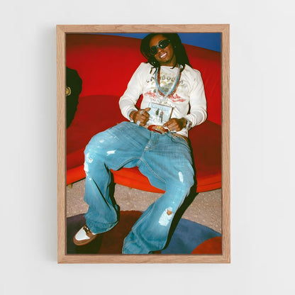 ap-lil wayne-5 cadre Bois clair