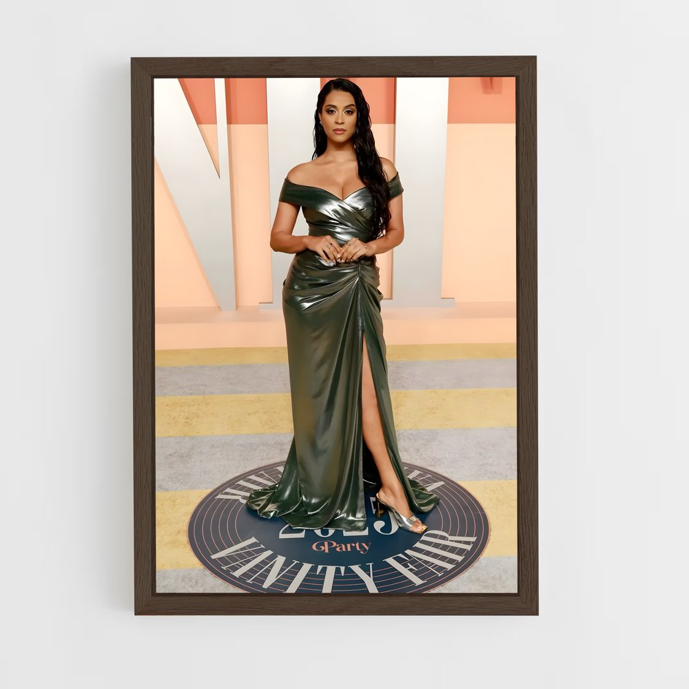 ap-lilly singh-2 cadre Bois foncé