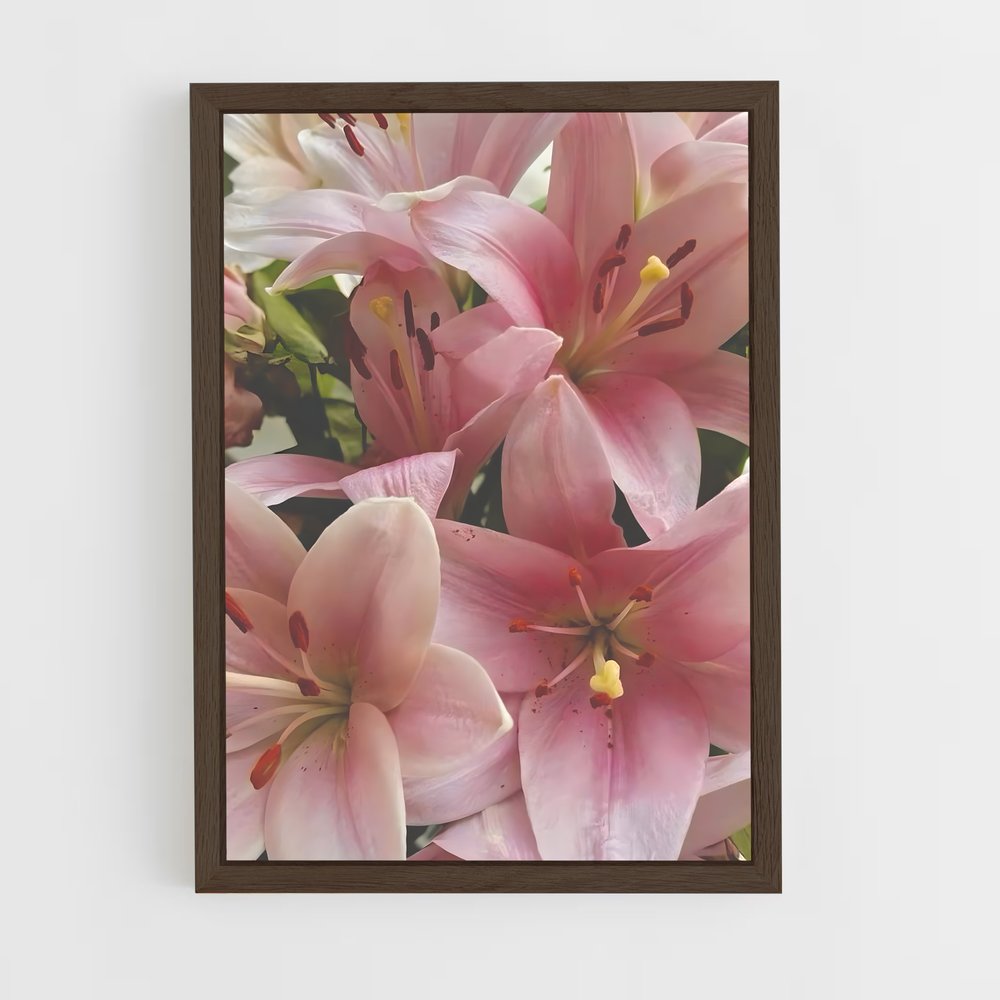 ap-lily-10 cadre Bois foncé