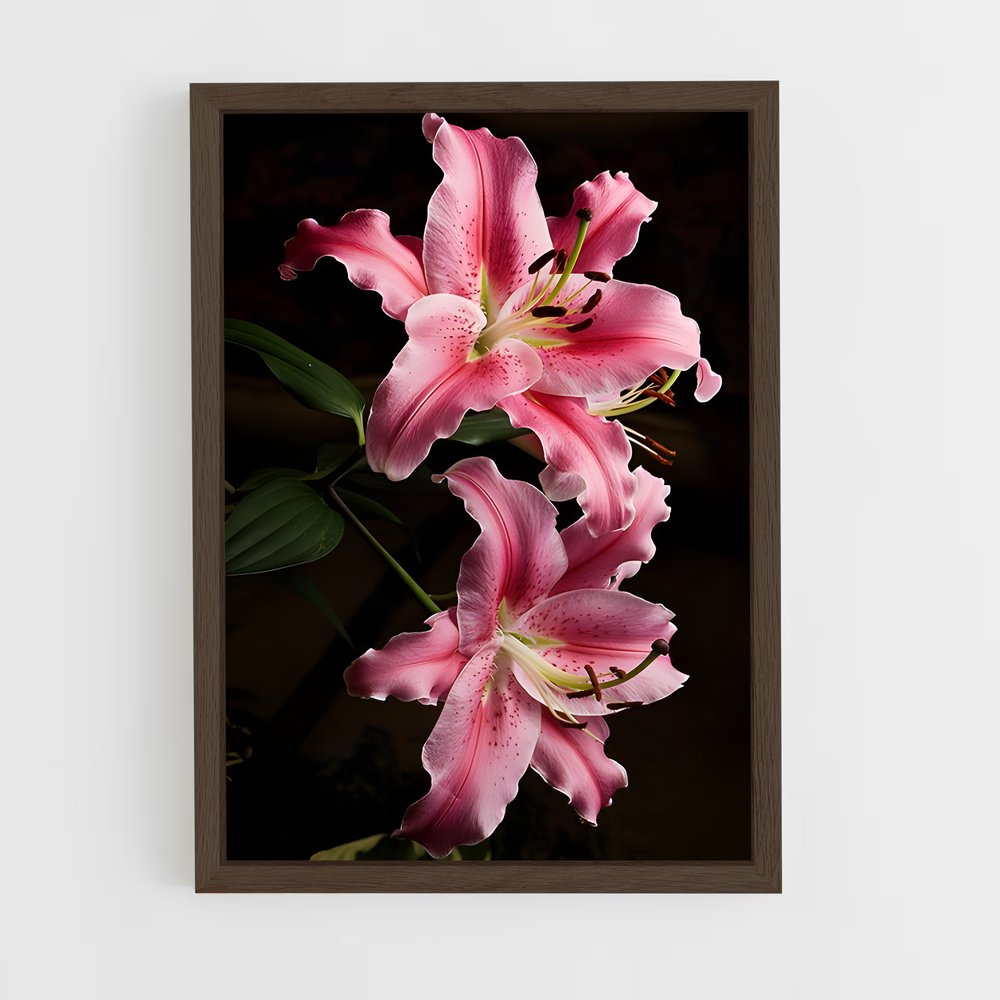 ap-lily-5 cadre Bois foncé