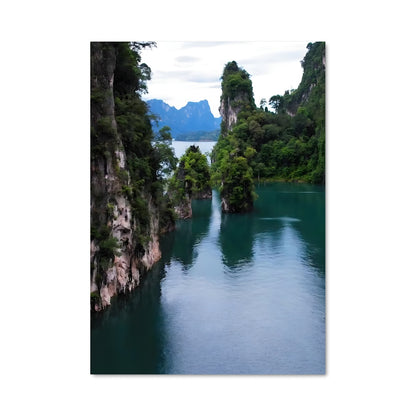 Poster Évasion en Eau Turquoise