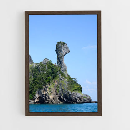 ap-limestone cliff-7 cadre Bois foncé