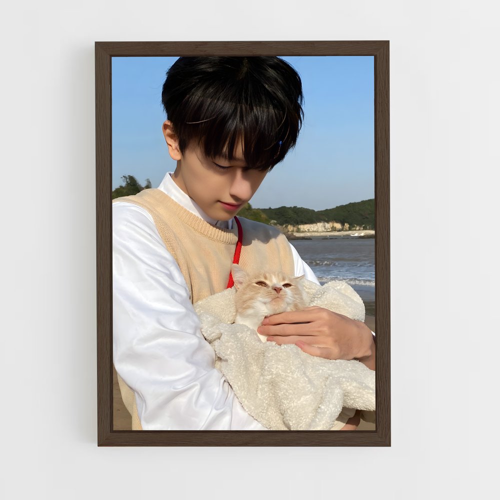ap-lin yilian-4 cadre Bois foncé