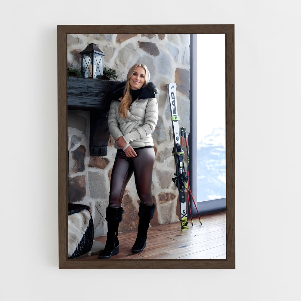 ap-lindsey vonn-1 cadre Bois foncé