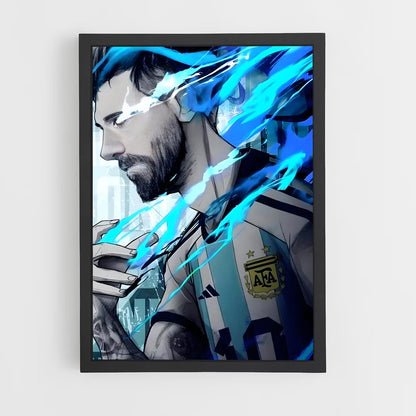ap-lionel messi-11 cadre Noir