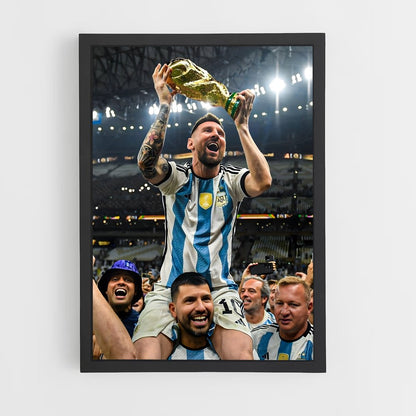 ap-lionel messi-12 cadre Noir