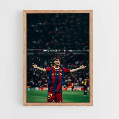 ap-lionel messi-17 cadre Bois clair