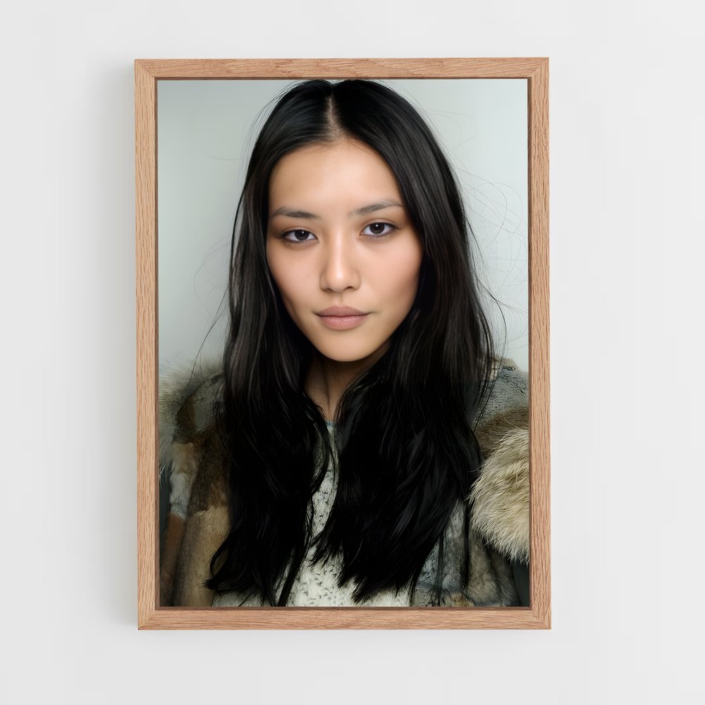 ap-liu wen-2 cadre Bois clair