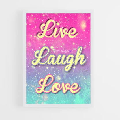 ap-live laugh love-4 cadre Blanc